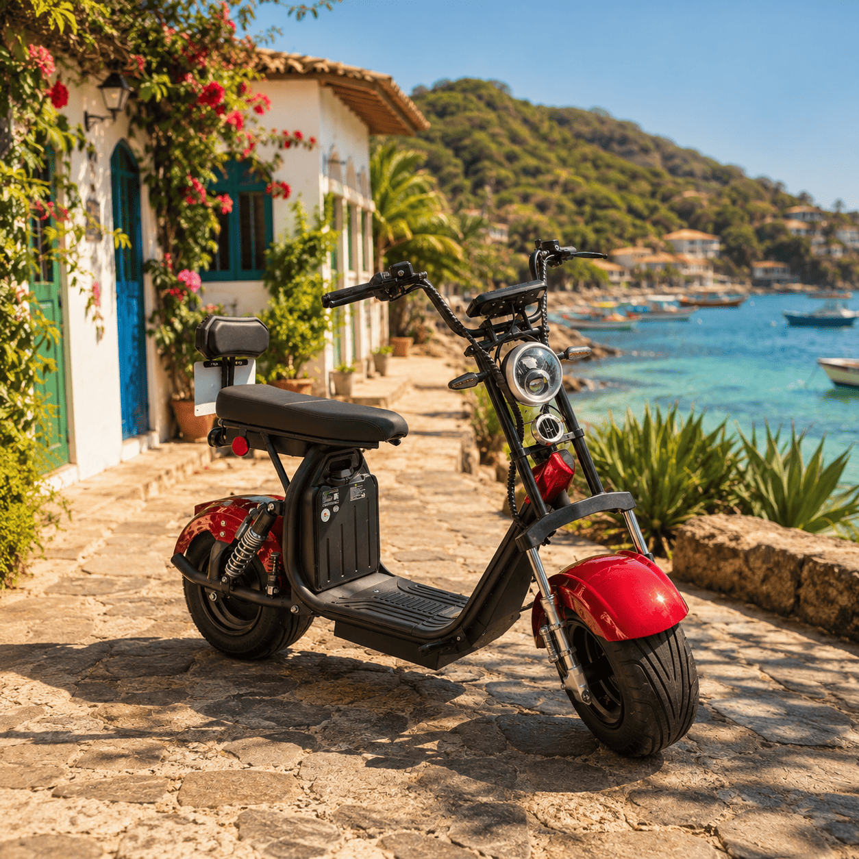 Moto eléctrica en Búzios